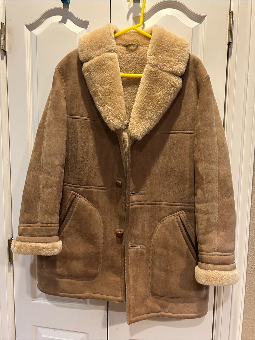 New Zealand men medium wool suede leather jacket